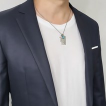 N216 남자목걸이 십자가비즈팬던트 체인줄 남성패션 쥬얼리