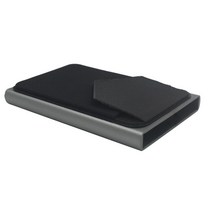 알루미늄 카드 홀더 RFID 신용 자동 팝업 은행 상자 스마트 빠른 릴리스 여성 지갑 미니 자동차 패키지, [01] Grey