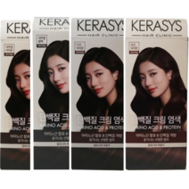 [세종상사] 케라시스 염색약 단백질 크림 4컬러 내추럴브라운 내추럴블랙 다크브라운 초코브라운, 3개