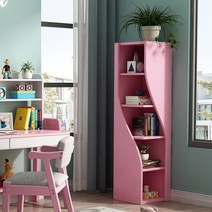 코너 진열장 장식장 책장 거실장 원목 현관 정리장, B. 통나무 색깔  40cmx40cmx160cm