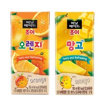 미닛메이드 조이 195ml 오렌지x32팩+망고x32팩, 64팩