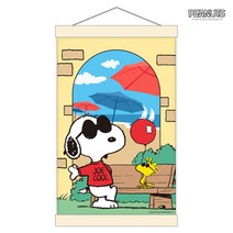 DIY 스누피 피너츠 HAPPY 그림그리기 세트 행잉타입 20x30 페인팅, 바캉스