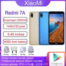 Xiaomi-Redmi 7A 스마트 폰 글로벌 펌웨어 google play 3 32G 스냅드래곤 439 프로세서 샤오미 레드미 스마트폰 구글 플레이 프로세서, any color, 2G 16GG