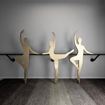 발레바 1인용 무용바 연습용 가정용 학원 발레봉 벽걸이 스트레칭, 블랙 1.5m