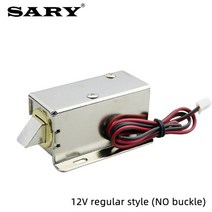 금고 부품 잠금 자물쇠 휴대용 가정용 ly-03 작은 자기 잠금 dc12v24v 전기 볼트 잠금 액세스 제어 전자 잠금 캐비닛 도어 잠금, 12vregular 버클 없음