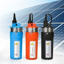 1pcs 12v 24v 6lmin 리프트 태양 에너지 패널 용 70m 깊은 우물 잠수정 펌프 소형 미니 전기 물 전송 12 v 24 볼트, 검은색