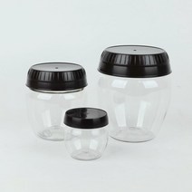 대원 항아리 페트 단지 (100g 500g 1kg) 고추장 된장 양념 과일청 통 PET병, 1개
