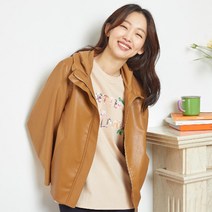 여성 루즈핏 비건가죽 자켓 LCJKL923_[2컬러]