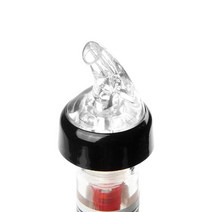 폭스런 포지 푸어 리커 오일 보틀 스파우트 푸어러, Black+Red, 1개