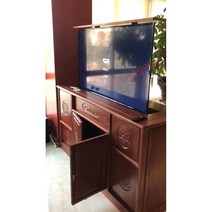 26-84인치 TV 전동 리프트 랙 자동리프트 히든캐비닛 거치대, 19인치 모니터 리프트