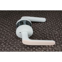 도어락 비스포크 손잡이 핑크/화이트/챠콜 방문손잡이 욕실레버 문고리, 핑크화이트