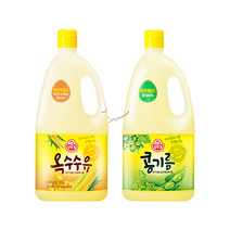 오뚜기 옥수수유 1.8L 3개+콩기름 1.8L 3개 총6개, 단품