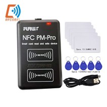 nfc 복사기 RFID 디코딩 복사기 NFC 스마트 칩 카드 리더 13.56Mhz 1K s50 배지 복제 125Khz T5577 토큰 태, 01 PM-PRO and tags
