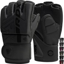 RDX MMA 복싱 펀치 백 스파링 격투기 킥복싱 무에타이 패드 패딩 펀칭, Black, L