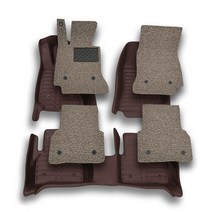 기아/카빅 9D 가죽 입체 코일카매트, 다크브라운, K5 / 더뉴 K5(10-15년), 기아