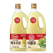 올따옴식용유세트 해표 옥수수유1.8L 1입 식용유1.8L 1입, 3.6L, 4세트