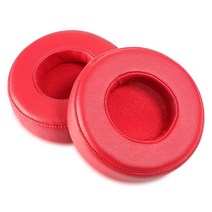 Beats micr 헤드폰 용 소프트 폼 이어 패드 교체 쿠션 소음 차단 헤드셋 커버 수리 부품 1 쌍, [02] Red