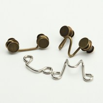 페어뷰 치마 고리형 요술 단추 5종, 블랙