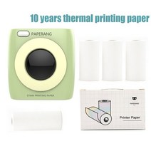 프린터 악세사리 PAPERANG P2 포켓 미니 프린터 휴대용 사진 그림 프린터 300 인치 당 점 HD 열 라벨 프린, 11 Green Package C_02 스페인