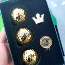 베르티니 황금 골프공 선물 3구 볼마커 클립 세트 백화점입점 볼마커1+클립1+골프공3구+보증서