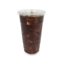 투고팩 투명 PET 아이스컵 98.5mm 670ml + 평형뚜껑, 100개, 5세트