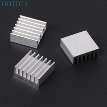 실버 알루미늄 라디에이터 방열판 12 개 냉각 키트 14x14x6mm
