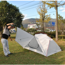 백패킹텐트 1인용 쉘터 초경량 1-2인용 2인용 텐트, 하얀색