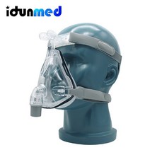 스마트 코골이 방지 양압기Idunmed-CPAP 풀페이스 마스크 이마 조절 가능 스트랩 클립 입 코 수면 무, 02 Mask Size M