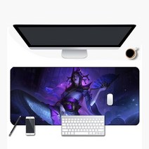 뉴타임즈 마우스 장패드 리그오브레전드 롤 LOL, 카시오페아 + 900x400mm + 3mm