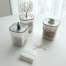 동물 모양 면봉 이쑤시개 화장솜 케이스 아크릴정리함 면봉케이스 면봉통 원형아크릴통 보관함 화장솜통 먼지차단화장, 아크릴 면봉통(돌고래)EP-1335