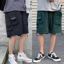 커플룩 바캉스 면반바지 가을 봄 밴딩 반바지코디 면