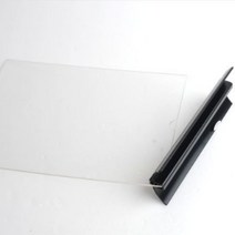 양면 타원받침 T자형 꽂이 A4 스탠드메뉴판 아크릴포켓 카탈로그스탠드 POP글씨 아크릴케이스 디지털메뉴판 테이블스탠드 피부샵가격표 회전안내판, 가로 검정