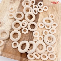 트랙스원 우드링 10pcs 1.5/2/2.5/3/3.5/4/4.5/5/5.5/6/6.5/7/8/10CM 우드링 나무링 원목링10개 묶음, 1.5cm