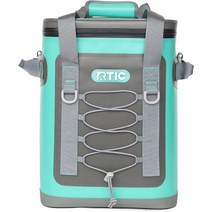 캠핑 아이스박스 관부가세포함 RTIC 배낭 쿨러 20 캔 얼음 점심 해변 음료 음료수 여행 피크닉 자동차 하이킹 블루/ 그레이용 방수 절연 휴대용 소프트 백, [01] 20 캔, [03] 씨폼 그린