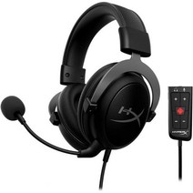 HyperX Cloud 게이밍 헤드셋 7.1 버추얼 서라운드 사운드 지원 USB 오디오 컨트롤 박스 부속 건메탈 KHX-HSCP-GM 오리지널 데이터 특전 포함 (4P5L9AA ), Cloud II_유선 | 01.건메탈릭