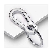 키 체인 버클 Anti-lost 허리 벨트 클립 Keyring Carabiner Keychains 야외 등반 스포츠 도구, Silver-A