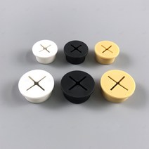 데스크 책상 전선캡 홀캡 케이블 전선 홀더 커버 6종, 20mm흰색