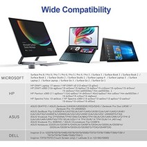 스타일러스 펜 미국 Surface Pro 9 8 X 7 6 5 4 3 Surface 3 Go 3 2 1 Laptop Studio Book 4 3 1(팜 리젝트 포함)-634056, 블랙입니다.