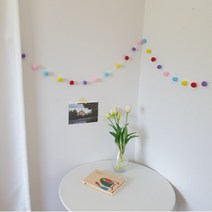 정이유니 마켓 폼폼 가랜드(완제품), 무지개