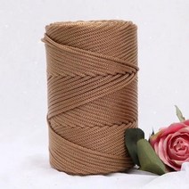 목도리 굵은 뜨개 양말 뜨개질 실 00 /롤 중공 니트 크로 셰 원사 핸드백 지갑 바구니 땅딸막한 나일론 코드 폴리 에스터 스레드 라운드 로프, 13 Khaki