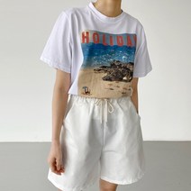 홀리데이 전사 나염 반팔티