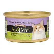 아보덤 그레인프리 연어&치킨 캔 85g 그레비타입 주식캔 (유통기한 2024.02.13), 단품