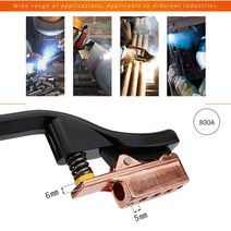 용접홀더 전문 용접봉 클램프 300A 홀더 스틱 미끄럼 방지 핸들 도구 액세서리용 1 개, 한개옵션0