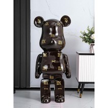 퍼스널원 베어브릭대형 저금통 80cm 곰돌이피규어 인테리어 소품 집들이 개업 선물, 레드 1.85cm