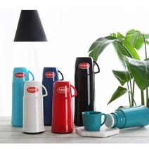 헬리오스 진공유리 보온보냉병 엘레강스, 페트롤, 0.75L
