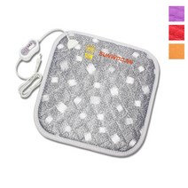 YS 1인용 전기방석 일반 황토 극세사 온열방석, 44x44cm, 벨로아레드