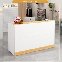 인포데스크 제작 학원 병원 커피숍 필라테스 카운터 테이블 업소용 계산대 포스다이, 마블우드-100