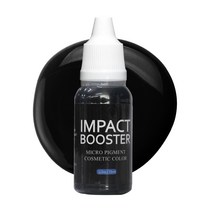 임팩트색소 반영구 색소 수지색소 반영구머신색소 아이라인 아이브로우 립 헤어라인 SMP 두피 15ml, 임팩트부스터(블랙)