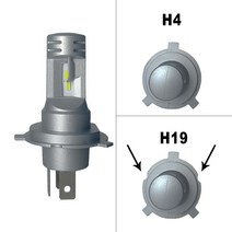 JEXITO-H19 Led 헤드라이트 Canbus H4 모토 자동차 조명 팬리스 LED 안개등 6000K 헤드램프 전구 폭스바겐, 01 H4