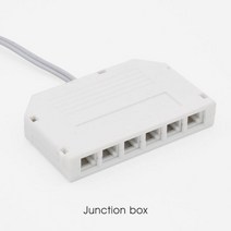 SCON 장식용 알루미늄 프로파일 표면 장착 오목 LED 스트립 조명 기구 선형 바 1M, 4000K, Junction box